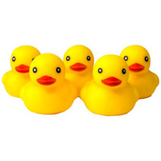 Игрушки для купания в ванной Mega Zayka MGZ-0909 K, Уточки, 5 штук (MGZ-0909-RT)