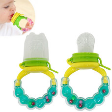 Ниблер для прикорма младенцев MGZ-0005(Turquoise) с погремушкой
