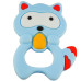 Прорезыватель силиконовый Megazayka MGZ-0402 B, Енот в футляре (MGZ-0402 Blue-RT)
