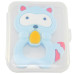 Прорезыватель силиконовый Megazayka MGZ-0402 B, Енот в футляре (MGZ-0402 Blue-RT)