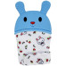 Прорезыватель рукавичка Megazayka MGZ-0404 B на липучке, Зайка (MGZ-0404 Blue-RT)