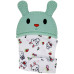 Прорезыватель рукавичка Megazayka MGZ-0404 G на липучке, Зайка (MGZ-0404 Green-RT)