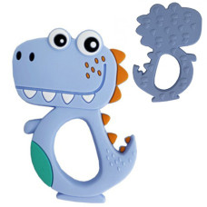 Силиконовый прорезыватель для зубов Megazayka MGZ-0415 B, Дино (MGZ-0415 Blue-RT)