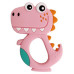 Силиконовый прорезыватель для зубов Megazayka MGZ-0415 P, Дино (MGZ-0415 Pink-RT)