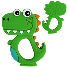 Силиконовый прорезыватель для зубов Megazayka MGZ-0415 G динозаврик Дино (MGZ-0415 Green-RT)