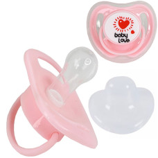 Пустышка с колпачком Megazayka MGZ-0516 P силиконовая, Розовый (MGZ-0516 Pink-RT)