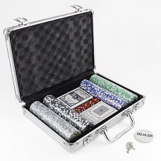 Набор для покера в кейсе Metr+ 2779 P, 200 фишек (2779-RT) Набор для покера в кейсе Metr+ 2779 P, 200 фишек (2779-RT)
