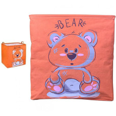 Корзина для игрушек из ткани Metr+ CLR618 B непромокаемая 50х40 см Медведь (CLR618-4 Orange-RT)