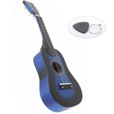 Гитара детская деревянная Metr+ M 1370 B с медиатором и запасной струной, Синий (M 1370Blue-RT)