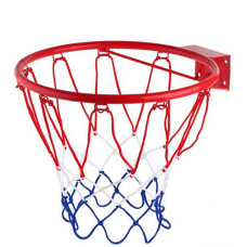 Баскетбольное кольцо с сеткой Metr+ M 1952 K с креплениями (M 1952-RT)
