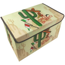 Коробка для игрушек с крышкой Metr+ MR 0625 B Кактус, 38х24х24 см (MR 0625-2-RT)