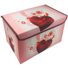 Коробка для игрушек с крышкой Metr+ MR 0625 B Сердце, 38х24х24 см (MR 0625-3-RT)