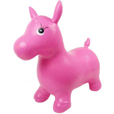Резиновая лошадка прыгун MS0737 Розовый (MS0737 Pink-RT)