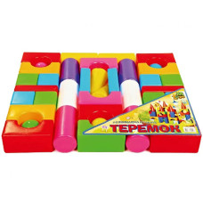 Кубики Теремок MToys 08073 P с большими деталями, 39 шт. (08073-RT)