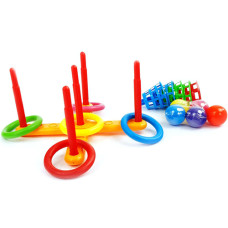 Кольцеброс комбинированный MToys 15141, Комби, 5 колец, 5 мячей (15141-RT)