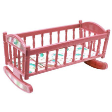 Кроватка для куклы MToys S0013, пластиковая колыбель, 19х20х37 см (S0013 Coral-RT)
