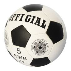 Футбольный мяч Official 2500-203, размер №5, Бело-черный (2500-203 Black-RT)