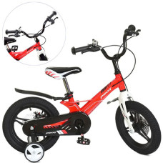 Велосипед четырехколесный Profi LMG14233 B со звонком, 14", Красный (LMG14233-RT)
