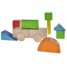 Деревянные кубики Qbee QB700-008 блоки для строительства Город (QB700-008-RT)