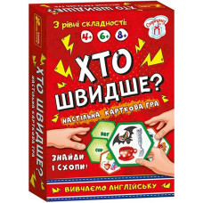 Настольная игра Ranok Creative 19120061 Кто быстрее? Изучаем английский (19120061-RT)