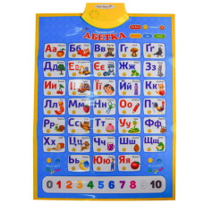 Интерактивный плакат Shantou Jinxing PL-719-57 P, Азбука с цифрами (PL-719-57-RT)