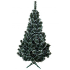Искусственная сосна SIGA Ukraine Лесная Заснеженная 220 см ПВХ с пластиковой подставкой Зеленый (BEL-СЗ22)