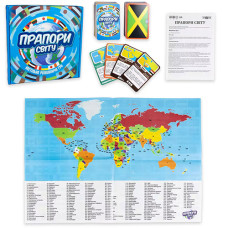 Настольная игра Strateg 30445 B, Флаги мира, в комплекте карта (30445-RT)