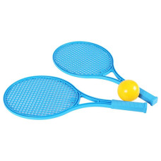 Ракетки для большого тенниса Технок 0380TXK T с мячиком, 53 см, Синий (0380TXK Blue-RT)