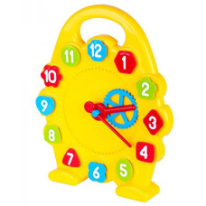 Часы со стрелками игрушка Технок 3046TXK Y со съемными цифрами (3046TXK-RT)