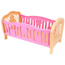 Кровать для куклы Технок 4517TXK P с бортиками, 45 см Розовый (4517TXK Pink-RT)