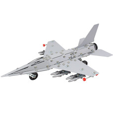 Конструктор металлический Технок 9598TXK C Искребитель F16 на 430 деталей (9598TXK-RT)
