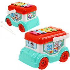 Игрушка автобус ксилофон Технок 9857TXK P, палочки в комплекте (9857TXK-RT)