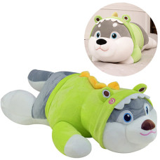 Мягкая игрушка подушка A-Toys M45503 G собачка, 60 см Зеленый (M45503 Green-RT)
