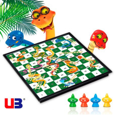 Настольная игра на магнитах UB 2610UB Змеи и лестницы, в футляре (2610UB-RT)
