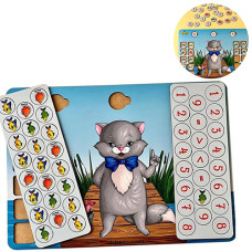Настольная игра для детей 3 лет Ubumblebees PSD237 C Ученый котик (PSD237-RT)