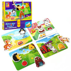 Настольная игра Vladi Toys VT1302-27 T Кто что ест?, на липучках (VT1302-27-RT) 