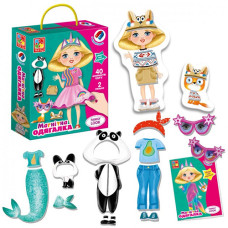 Магнитная одевалка Vladi Toys VT3702-21, Family look, 2 куклы (VT3702-21-RT)