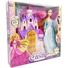 Игровой набор с куклой YG Toys KDL-57, Замок принцессы, со светом и звуком (KDL-57-RT)