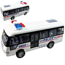 Полицейский автобус игрушка YG Toys YM-9906F, со светом и звуком, 19 см (YM-9906F White-RT) Полицейский автобус игрушка YG Toys YM-9906F, со светом и звуком, 19 см (YM-9906F White-RT)
