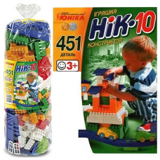 Конструктор пластиковый Юника 70972 C, НИК-10, 451 большая деталь (70972-RT) Конструктор пластиковый Юника 70972 C, НИК-10, 451 большая деталь (70972-RT)