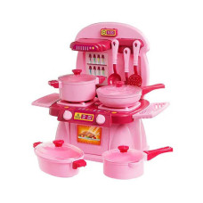 Детская кухня в сумке Юника 71719 K на 10 предметов Розовый (71719-RT) Детская кухня в сумке Юника 71719 K на 10 предметов Розовый (71719-RT)