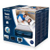 Двуспальная надувная кровать для дома Bestway со встроенным электронасосом Серо-синяя 152х203х56 см (IP-170537)