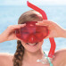 Детский набор для плавания и ныряния Bestway маска ласты и трубка размер XL Красный (IP-170447)