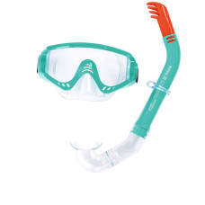 Детский набор для плавания маска с трубкой Bestway "Спортивный" размер XL Зеленый (IP-169667)
