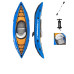 Одноместная надувная байдарка каяк с веслами Bestway Cove Champion Pro Синяя 275x81 см (IP-172186)