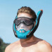 Подростковая маска с трубкой для плавания и снорклинга Bestway размер XXL Голубая (IP-173223)