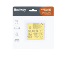 Самоклеювання Bestway 62091, 10 шт (6,5 х 6,5 см) для швидкого ремонту. Придатні до використання під водою. Самоклеювання Bestway 62091, 10 шт (6,5 х 6,5 см) для швидкого ремонту. Придатні до використання під водою.