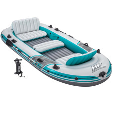 П'ятимісний надувний човен Bestway 65159 Adventure Elite X5 Raft set, 364 х 166 х 45 см (весла, ручний насос)