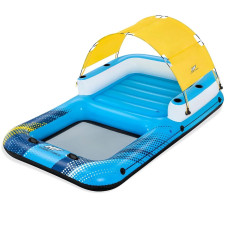 Надувний острів для вечірок Bestway 43645 «Літній оазіс», з навісом, 305 х 186 х 58 см