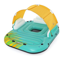 Надувний острів для вечірок Bestway 43407 «Сонячний відпочинок», з навісом, 291 х 265 х 83 см